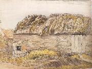 Samuel Palmer A Barn with a Mossy Roof Sweden oil painting artist